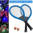 thumbnail image 2 of Family Entertainment Outdoor Night Light Training LED Badminton Racket Sets Sport New, 2 of 8