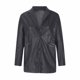 thumbnail image 4 of Moda Mujer Trajes Manga larga Sólido Faux Leather Outwear Chaquetas Tops Abrigos Pompotops qwe16183, 4 of 5