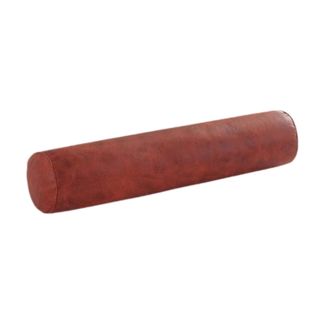 Almohada cervical para dormir, almohada de cama, soporte para el cuello redondo, larga, ergonómica, suave, para el cuello. Rojo