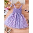 thumbnail image 2 of Bagilaanoe Toddler Baby Girl Summer Dress Butterfly Sleeveless A-line Princess Dresses 9M 12M 18M 24M 3T 4T Kid Patchwork Tulle Skirt, 2 of 9