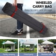 thumbnail image 4 of Edtara 10x10 Portable Pop Up Canopy, Outdoor Sun Shade Beach Tent With Pockets Sidewall, One Push Setup Design for Easy Use At Events, Parties, and Camping, 4 of 7