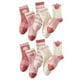 thumbnail image 1 of 5 pares de calcetines deportivos de algodón para niñas, calcetines deportivos de tubo medio, diseño bonito, transpirables, cálidos, atléticos, XL, 1 of 5