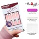 thumbnail image 4 of UBIUO Pink French Tip Press on Nails Long Square Shape Glossy Nude Glue Nails Black White Wave Point Pattern Full Cover Cute Fake Nails Designs Acryli, 4 of 4