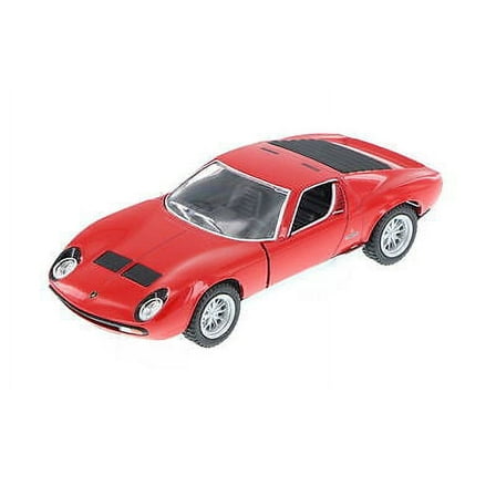 5" Kinsmart 1971 Lamborghini Miura P400 SV Diecast Model Toy Car 1:34 Red