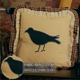 thumbnail image 3 of VHC Brands Heritage Farms Primitive Crow Pillow 18x18 Country Primitive Bedding Accessory, Tan, 3 of 5