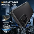 thumbnail image 5 of Dteck Case with Tempered Screen Protector for Samsung Galaxy S25 Plus,Shockproof TPU+PC Case Anti-Slip Protective Shell Back Cover for Galaxy S25 Plus,Black, 5 of 5