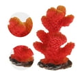thumbnail image 4 of 1 Pcs Colorful Coral Reef Decor Mini Faux Coral Decor for Aquarium Decorations Red 3.5x5cm, 4 of 6