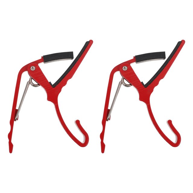 MasteelfCA 2pcs Practical Ukulele Guitar Capos Durable Aluminium Alloy Guitar Tone Changers