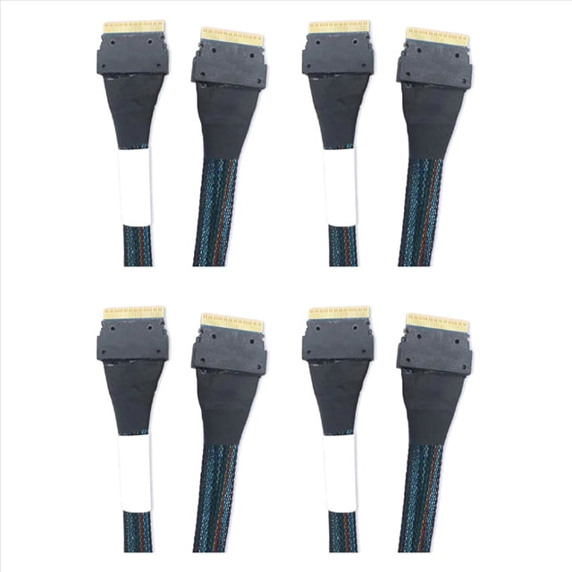 4X Cable Adaptador de Tarjeta de Video Externa PCIe 4.0 SlimSAS SFF8654 de Alta Velocidad Serie 8i A 8i 9500 NVMe Disponible de 0,5 M