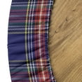 thumbnail image 5 of Ambesonne Plaid Fitted Round Tablecloth, Scottish Country Style, 40"- 44" Diameter, Indigo Purple, 5 of 5