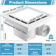 thumbnail image 4 of Ventilador Nalle FFL-200 con luz de 24,4 cm, 12 W, 112 CFM 1.0 Sones, 4 of 7