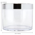 thumbnail image 3 of Beauticom 7g/7ml (0.23 Fl Oz) Thick Double Wall Leak-Proof Clear Plastic Jars with Flat Top Lids for Creams, Lotions, Powders, Glitters, and more... (Color: Pink, Quantity: 1440pcs), 3 of 3