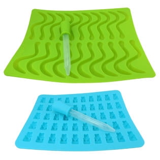 Gummy Bears Worm Mold Maker Homemade Gummies Candy Chocolate Molds Tray by Looking 4 The Deals LLC