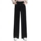 thumbnail image 4 of Pantalones deportivos de pierna ancha para mujer, holgados, coreanos, de talla grande, rectos, informales, para mujer, 4 of 4