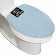 thumbnail image 1 of Funda de asiento para tapa de inodoro GORILLA GRIP, espuma viscoelástica gruesa, azul claro, 1 of 9
