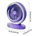 thumbnail image 3 of Pompotops Cooling Multifunctional Mini Charging Small Fan, Strong Wind, Small Night Light, Office Desktop, Small Dormitory, Silent USB Electric Fan, Green, On Clearance, 3 of 6