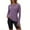Purple, variant on Kukoosong Women's Long Sleeve Workout Shirts Athletic Crewneck Hiking Outdoor Tennis Pullover Tops