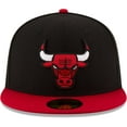thumbnail image 2 of New Era NBA Chicago Bulls Men's 2-Tone 59FIFTY Fitted Cap  Black, 2 of 5
