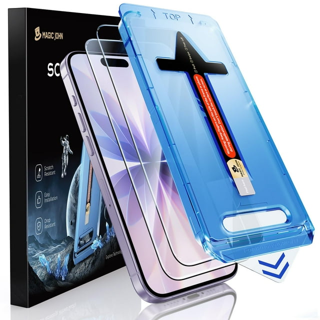 Protector de Pantalla HD Transparente MAGIC JOHN para iPhone 17 de 6.3" - Paquete de 2