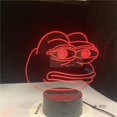 3D Illusion Frog Night Lamp 7 Color Changing Decorative Light Child