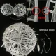 thumbnail image 5 of Guirnalda de luces LED para decoración de árbol de Navidad, 30 cm, 20 cm, bola de ratán, lámpara colgante para bodas, fiestas, guirnalda de luces para exteriores y hogar, 5 of 5