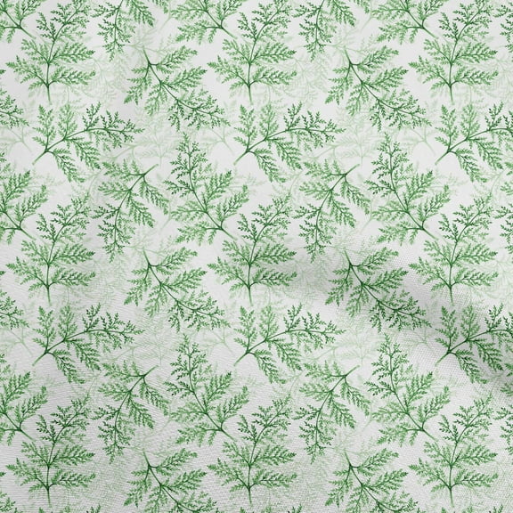 oneOone Polyester Spandex Green Fabric Leaf Fabric For Sewing Printed Craft Fabric By The Yard 56 Inch Wide