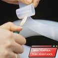 thumbnail image 3 of Gamvdout Gap Solid White Silicone Rubber Seal Strip Width 10mm to 80mm Thick 1mm to 5mm Anti-Slip Damper Sealing Gasket Heat Resistant Strip Excluder, DBPDOPPWA-5MMX20MM, 3 of 7