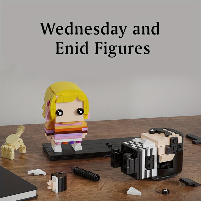 Building Bricks Toys Set Model For Wednesday Addams And Hand Block With Gift Box Collection Figure Blocks Toys Kit 305pcs