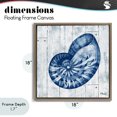 thumbnail image 4 of Stupell Industries Rustic Lodge Coastal Timberland Nautilus Brown Floating Frame Canvas Art, 18 x 18, by Paul Brent, 4 of 8