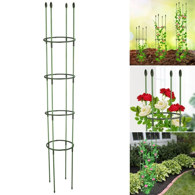 Plant Support Garden Conical Glass Fiber Sturdy And Strong Economical Durable Attached Plastic Cherry Tomatoes Piles
