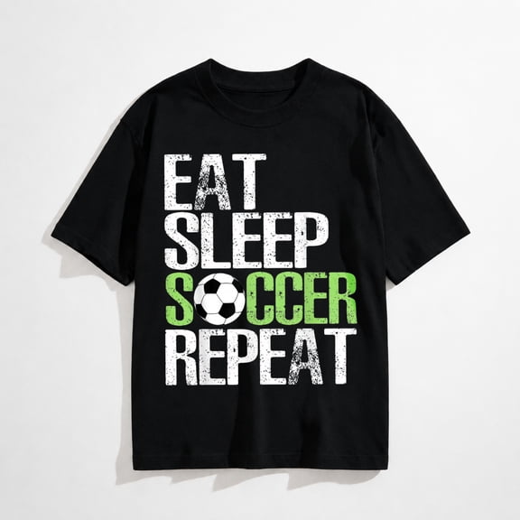 Eat Sleep Soccer Repeat Cool Sport Player Gift T-Shirt