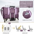 thumbnail image 4 of Gynky Travel Duffle Bag Weekender Bags for Women with Shoe Compartment Carry on Overnight Bag Gym Duffel Bag with Wet Pocket Hospital Bags for Labor and Delivery, 4 of 8