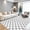 Gray/White, variant on Musicwaker Pink and White Checkered Printed Rug, Short Plush Printed Carpet, Soft Indoor Decor Rug for Bedroom, Living Room, Office, Home Decor, 5x8ft