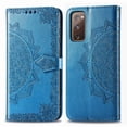 thumbnail image 4 of Dteck Case for Samsung Galaxy S20 FE(6.5 inches),Flower Patterned Magnetic Leather Wallet Card Holder Flip Cover Protective Shockproof Kickstand S20 FE 5G Phone Case ,Blue, 4 of 5