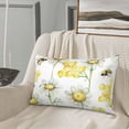 thumbnail image 5 of Lsque Sweet Honey Pattern Pillow Case – Soft & Cozy Throw Pillow Cover, Hypoallergenic Cushion Case for Sleeping Women with Envelope Closure-20"x30", 5 of 6