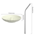 thumbnail image 2 of BUYISI Snug Silicone Sippy Cup Lids And Straws - Includes 1 Lids And 1 Straws Rice White, 2 of 5