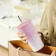 thumbnail image 4 of Taza de café helado con aislamiento al vacío de 600 ml con botella de agua con pajita para mujer y hombre, 4 of 6