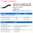 thumbnail image 2 of Radiator Hose - Compatible with 1966, 1969, 1979 - 1987 Toyota Pickup 4WD 1980 1981 1982 1983 1984 1985 1986, 2 of 2