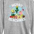 thumbnail image 3 of SpongeBob SquarePants - Merry Beachmas - Toddler And Youth Long Sleeve Graphic T-Shirt, 3 of 6