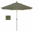 thumbnail image 4 of California Umbrella 9' Sunset Series Patio Umbrella With Bronze Aluminum Pole Aluminum Ribs Auto Tilt Crank Lift With Olefin Terrace Sequoia Fabric, 4 of 5