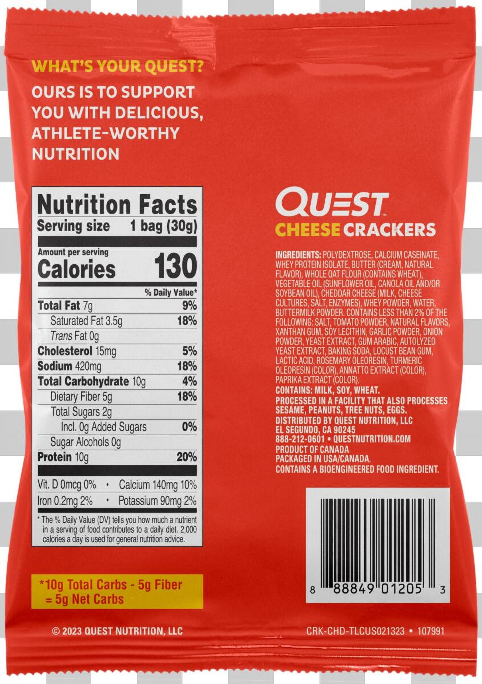 Quest™&nbsp; Cheese Crackers 1.06oz Cheddar Blast