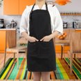 thumbnail image 2 of Delantal de cocina para mujer, hombre, chef, camarero, con bolsillos, 2 of 8