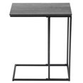 thumbnail image 5 of Resenkos C-Shaped End Snack Side Table Slide Under Couch with MDF Top for Sofa Coffee Laptop, Dark Gray, 5 of 7