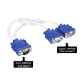 thumbnail image 3 of Unique Bargains VGA Splitter Cable, VGA 2 Female to VGA 1 Male Cable with Ring Adapter Monitor Converter Video Cable, 3 of 4