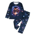 thumbnail image 2 of ATAIKU 3-8Y Toddler and Little Boy Pajamas Set Kids Long Sleeve Tee and Pants Astronaut Sleepwear Boys 2-Piece Jammies, 2 of 12