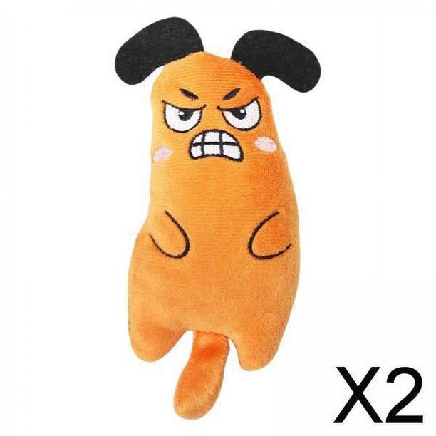Juguetes para Masticar Yinane con Hierba Gatera para gatos Naranja 2 piezas
