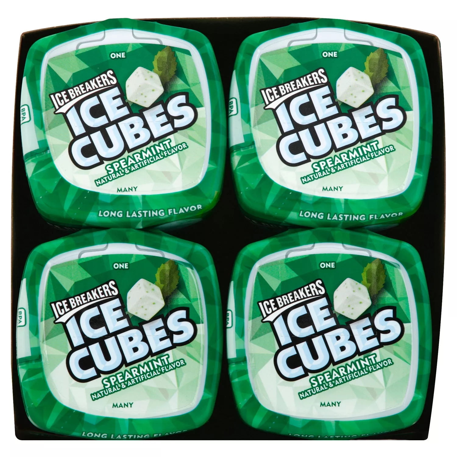 Ice Breakers Ice Cubes Sugar Free Gum, Spearmint (40 ct., 4 pks.)