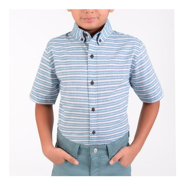 Camisa Yale Casual Azul T08 0360594235