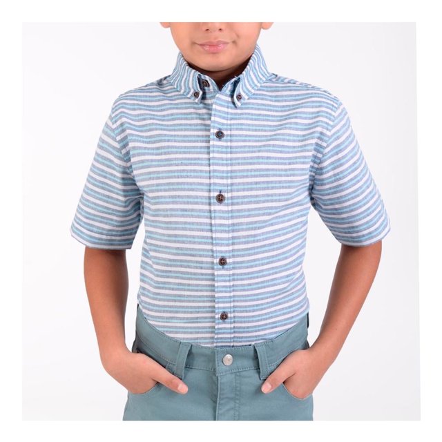 Camisa Yale Casual Azul T10 0360594235