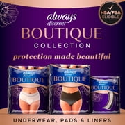 (4 pack) Always Discreet Boutique, Reimagined Adult Diapers for Women Size S/M, 20 Count